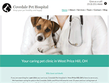 Tablet Screenshot of covedalepethospital.com